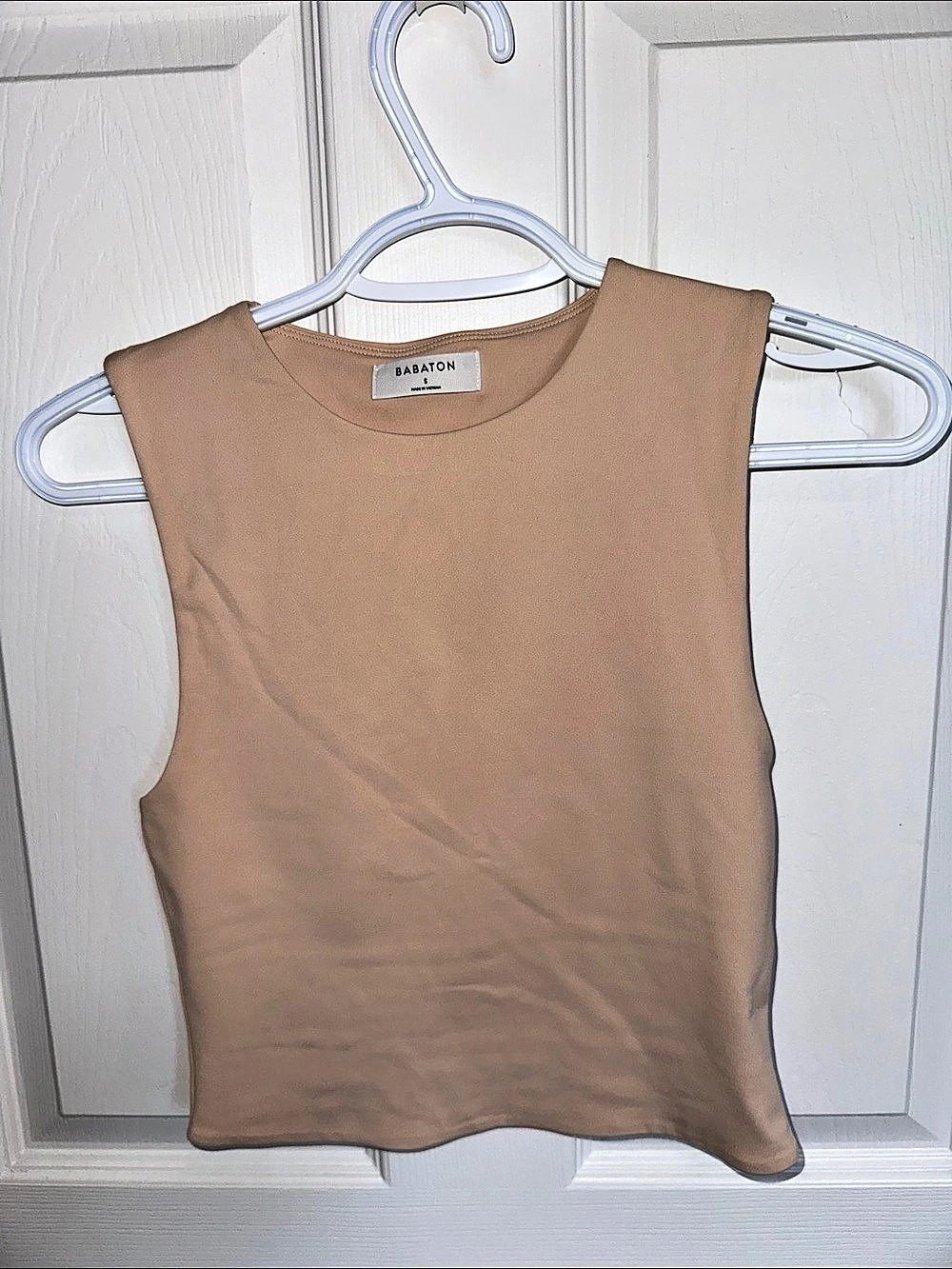 Ariztia Babaton Sleeveless Tank Top in Brown Like New